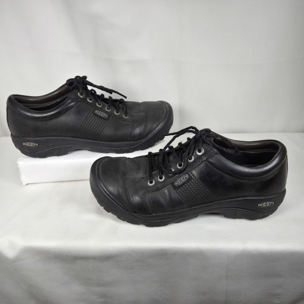 Keen Men's Austin Black Leather Casual Oxford Shoes Size 13 1002990 Lace Up